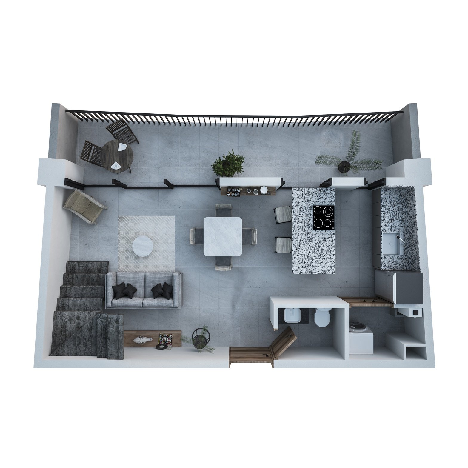 Planta nivel 1 loft
